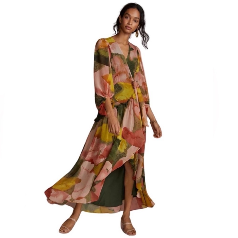 Hutch Anthropologie Multicolor Maxi Dress